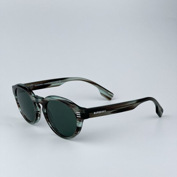 Burberry BE4404 409871 BRAND NEW Sunglasses Striped Green Oval Unisex - Picture 4 of 10
